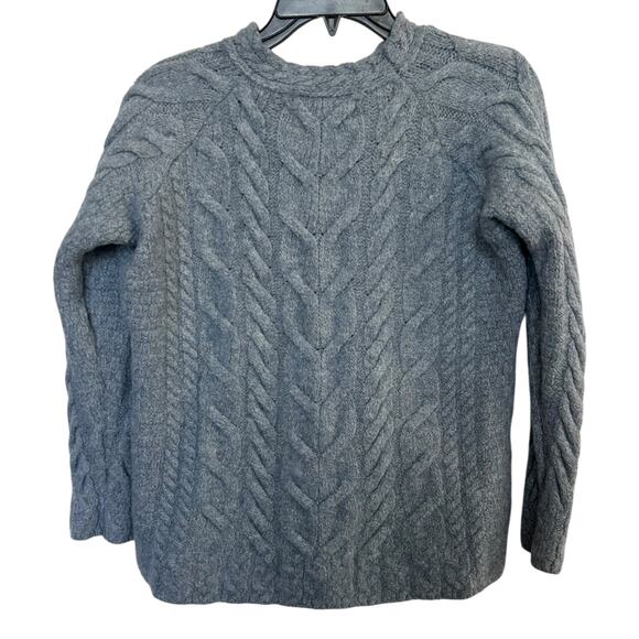 Aran Sweater Market Lu‎xury Ca‎ble Knit Aran‎‎‎‎‎ Size Large - Picture 4 of 6